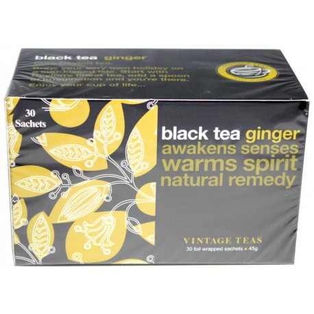 Vintage Teas Čierny čaj so zázvorom, 30ks