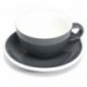 Acme & Co EVO Cappuccino šálka s podšálkou šedá, 190ml