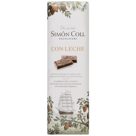 Simón Coll Mliečna čokoládka 32%, 25g