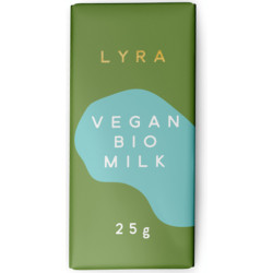 LYRA Vegan Mliečna čokoládka Bio, 25g