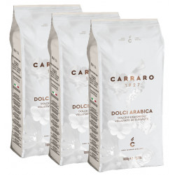 Carraro Dolci Arabica 3x1kg, zrnková káva