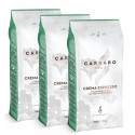 Carraro Crema Espresso 3x1kg, zrnková káva