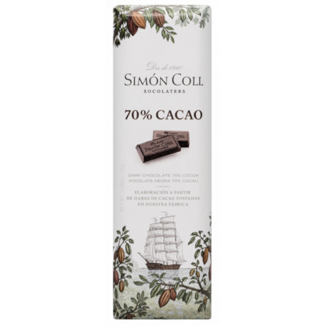 Simón Coll Horká čokoládka 70%, 25g