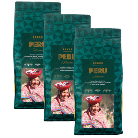 Cafepoint Peru Washed 3x1kg, zrnková káva