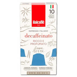 Italcaffé DEC bezkofeínová pre Nespresso, 10x5g