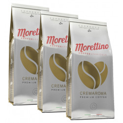 Morettino Cremaroma 3x1kg, zrnková káva