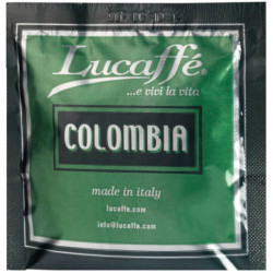 Lucaffé Columbia, 10x7g v PODs Výraznosť chuti-Stredná Intenzita praženia-stredné praženie Acidita-Mierna Kréma-takmer žiadna