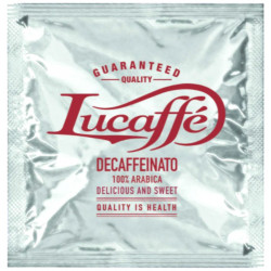 Lucaffé POD Bezkofeinová 10x7g Výraznosť chuti-Stredná Intenzita praženia-stredné praženie Kréma-Stredná Acidita-žiadna
