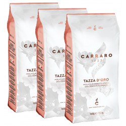 Carraro Tazza D´Oro 3x1kg, zrnková káva