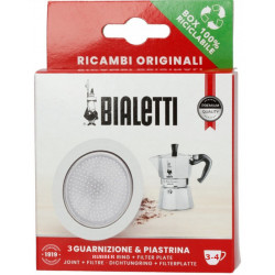 Bialetti Tesnenie 3/4 porcie, 3 tesnenia + filter