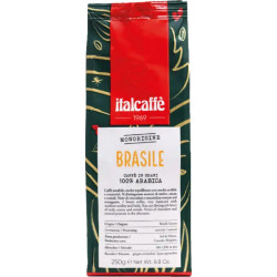 Italcaffé Brasile 250g, zrnková káva Hmotnosť balenia-250 g Krajina pôvodu-Brazília Druh kávy-Odrodová 100% Arabika
