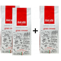 Italcaffé Gran Crema 2kg+1kg, zrnková káva