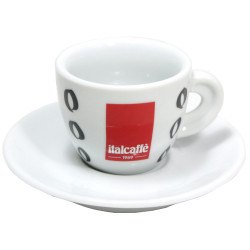 šálka Italcaffé espresso - biela