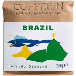 Coffeein Brasil Cerrado Diamond 200g, zrnková káva