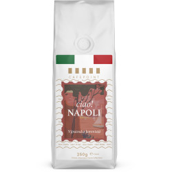 Cafepoint Ciao Napoli 250g, zrnková káva Vhodnosť prípravy - Automatický kávovar-Áno Vhodnosť prípravy - Pákový kávovar-Áno Vhodnosť prípravy - Moka-Áno