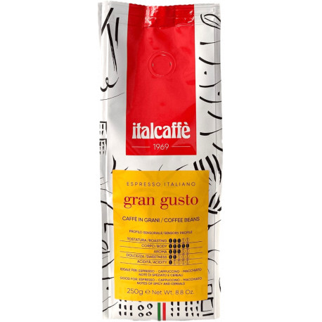 Italcaffé Gran Gusto 250g, zrnková káva