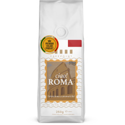 Cafepoint Ciao Roma 250g, zrnková káva Vhodnosť prípravy - Automatický kávovar-Áno Vhodnosť prípravy - Pákový kávovar-Áno Vhodnosť prípravy - Moka-Áno