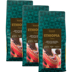 Cafepoint Ethiopia Sidamo Grade 3x1kg, zrnková káva